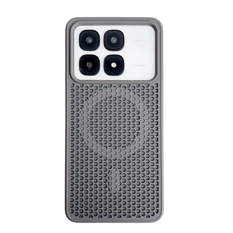 Thermolysis Magnetic Shockproof Rugged Back Case with Cellular Hollow Design