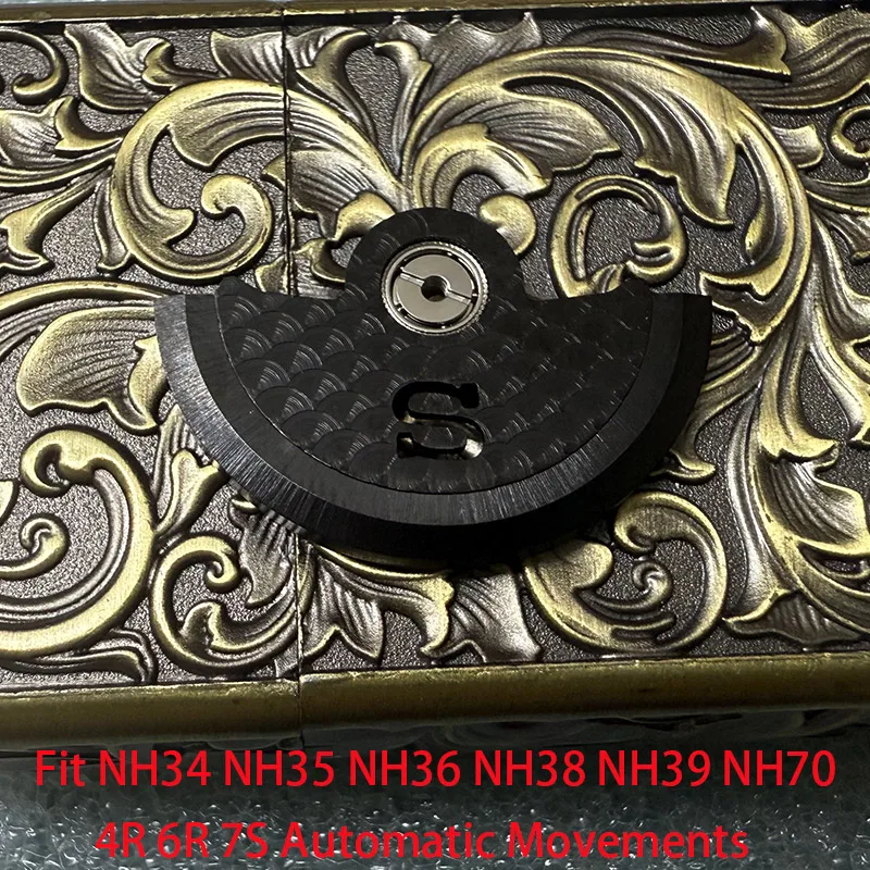 Customized Automatic Hammer Rose Gold Black Blue Silver Gold Watch Rotor Parts