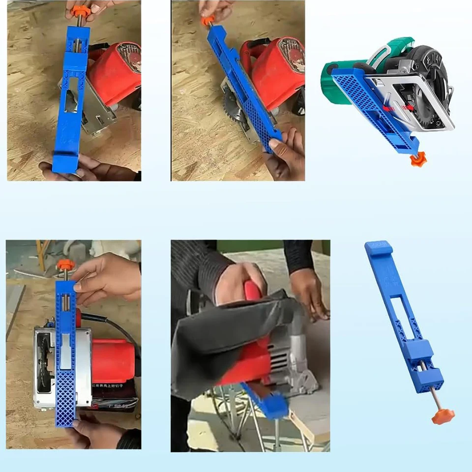Carpenter Dat Werkt Met Een Cirkelzagen Voor Een Elektrische Snijmachine Werkend Cirkelzaag Snijmachines Image218024217