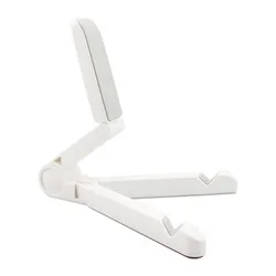 Multifunctional Foldable Tablet and Phone Stand Holder with Adjustable Angle (White)