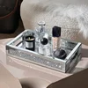 High End Diamond Inlaid Tray Modern Decor Service Tray Home Desktop Skincare Jewelry Organization Storage Trays Decorative 3