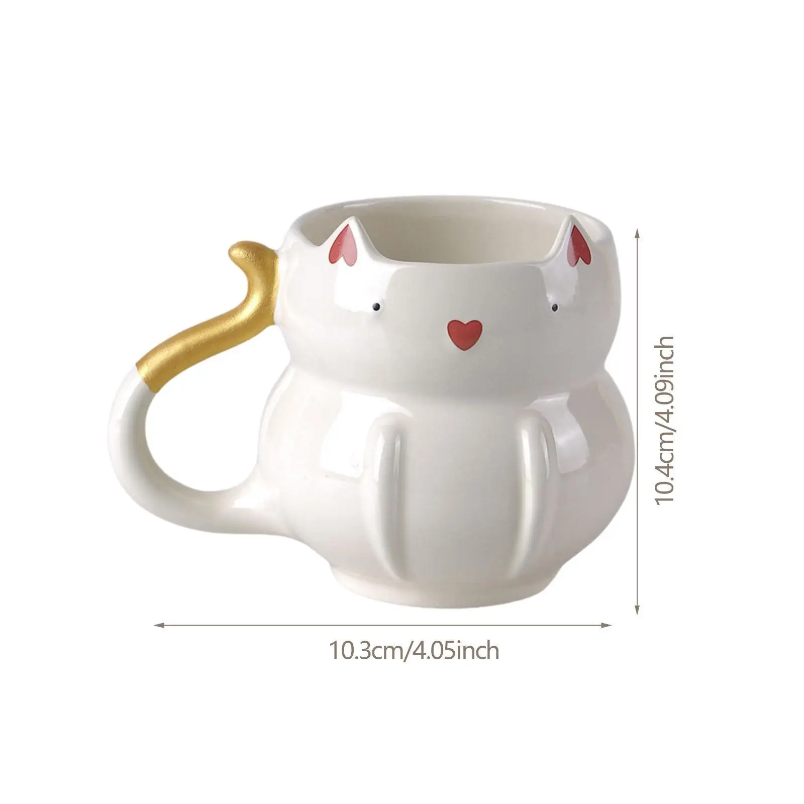 Coffee Mug, Soup Mug, Teacup, Cute Reusable 425ml Tea Cup, Water Cup, for Hold