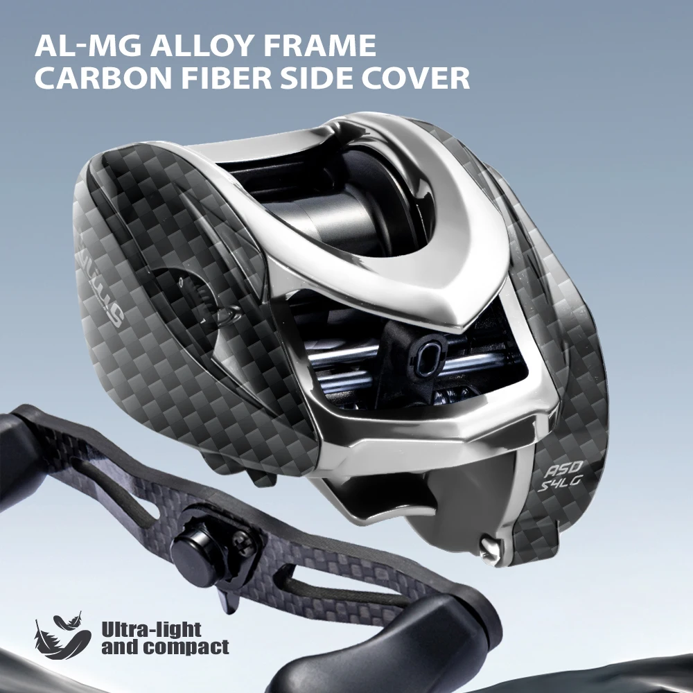 SOLOKING ASHMOON Alloy Baitcasting Reel 12+1BB 6kg Drag 4