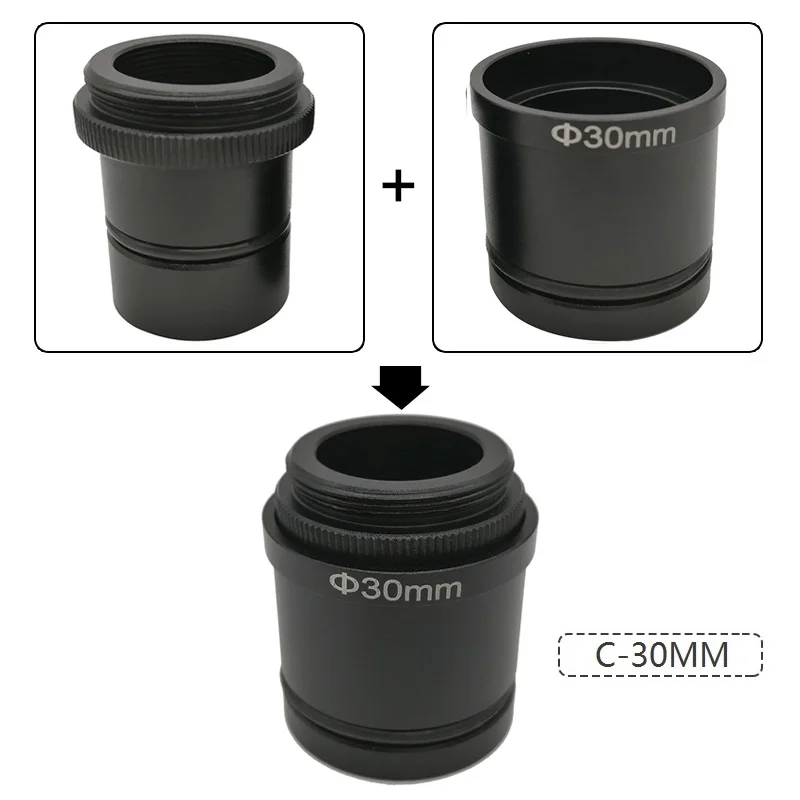Adapter Ring C Mount to 1.25 inch 23.2mm 30mm 30.5 mm Diameter Microscope Connect Electronic Eyepiece CCD USB Camera telescope adapter microscope adapter