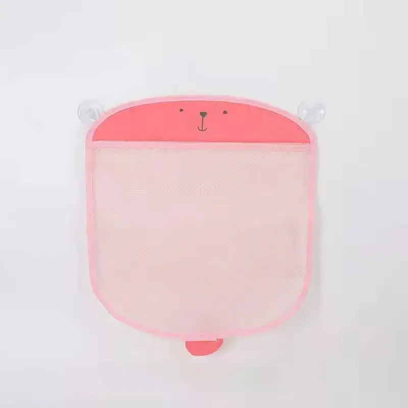 Baby Shower Toy Cute Bunny Bear Net Toy Storage Bag Strong Suction Cup Kids Shower Game Bag Child Bathroom Organizer Water Toys