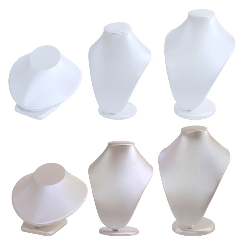 

Necklace Bust Stand Jewelry Model Necklace Display Stand PU Material