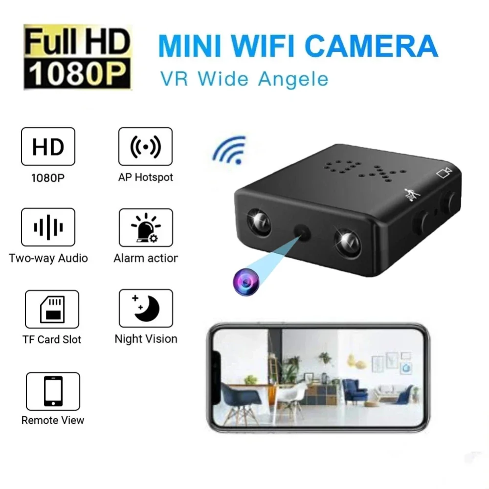 1080P HD Mini WLAN-Kamera XD Kabelkamera Smart Home Sicherheit Innenbereich Diebstahlschutz IP-Kamera Video Sprach-App Echtzeit-Kamera