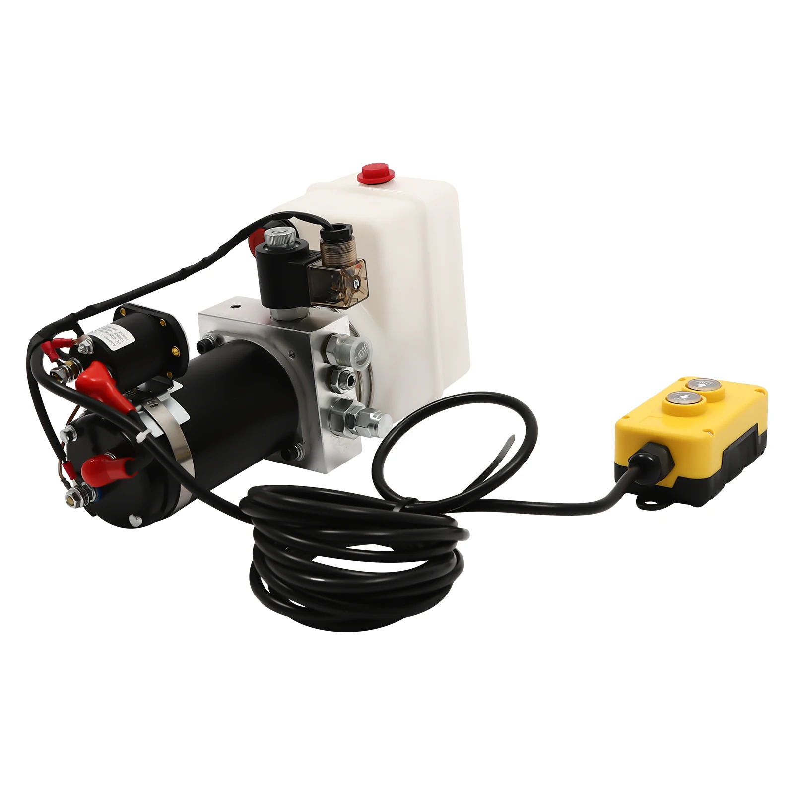 12V 800W Single Acting Dump Truck Electric Hydraulic Pump with Remote Control System Safety&Reliable 3