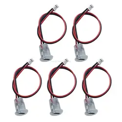 5-Pack Type C Female USB Charging Connectors (Transparent ribbon t)