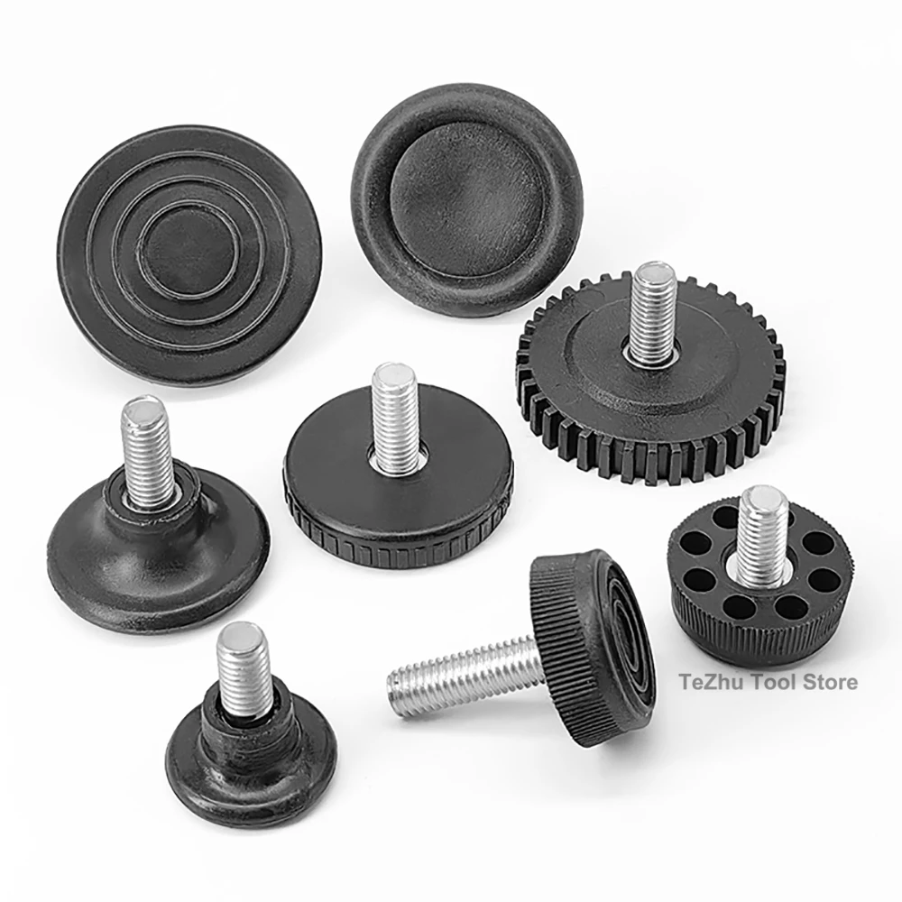 M6 M8 Furniture Legs Anti-Slip Table Cabinet Leg Pads Adjustable