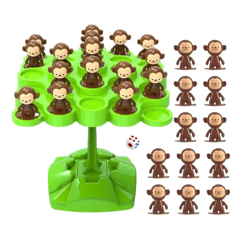 

Mini Monkey Balance Tree Family Games Desktop Toys for Kids Birthday Party Favors Baby Shower Gifts Pinata Fillers Random Color