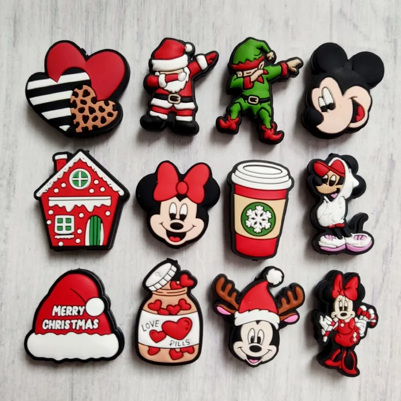 Perles focales en silicone pour bébé, sans BPA, sucette bricolage, JOClips, jouet nouveau-né, accessoires de bijoux, Noël, 10 pièces