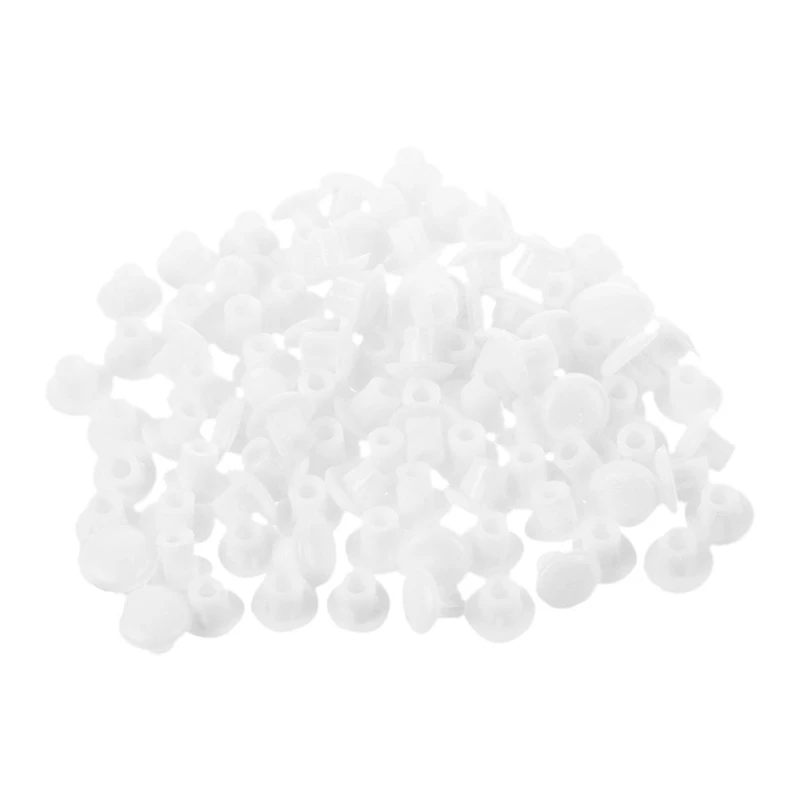 ABSE-2000 Pcs Home Furniture Decor 5 Mm White Plastic Hole Drilling Cover