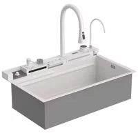 Smart Anti-Scratch Kitchen Sink Multifunctional Digital Display SUS 304 Big Kitchen Sink 2