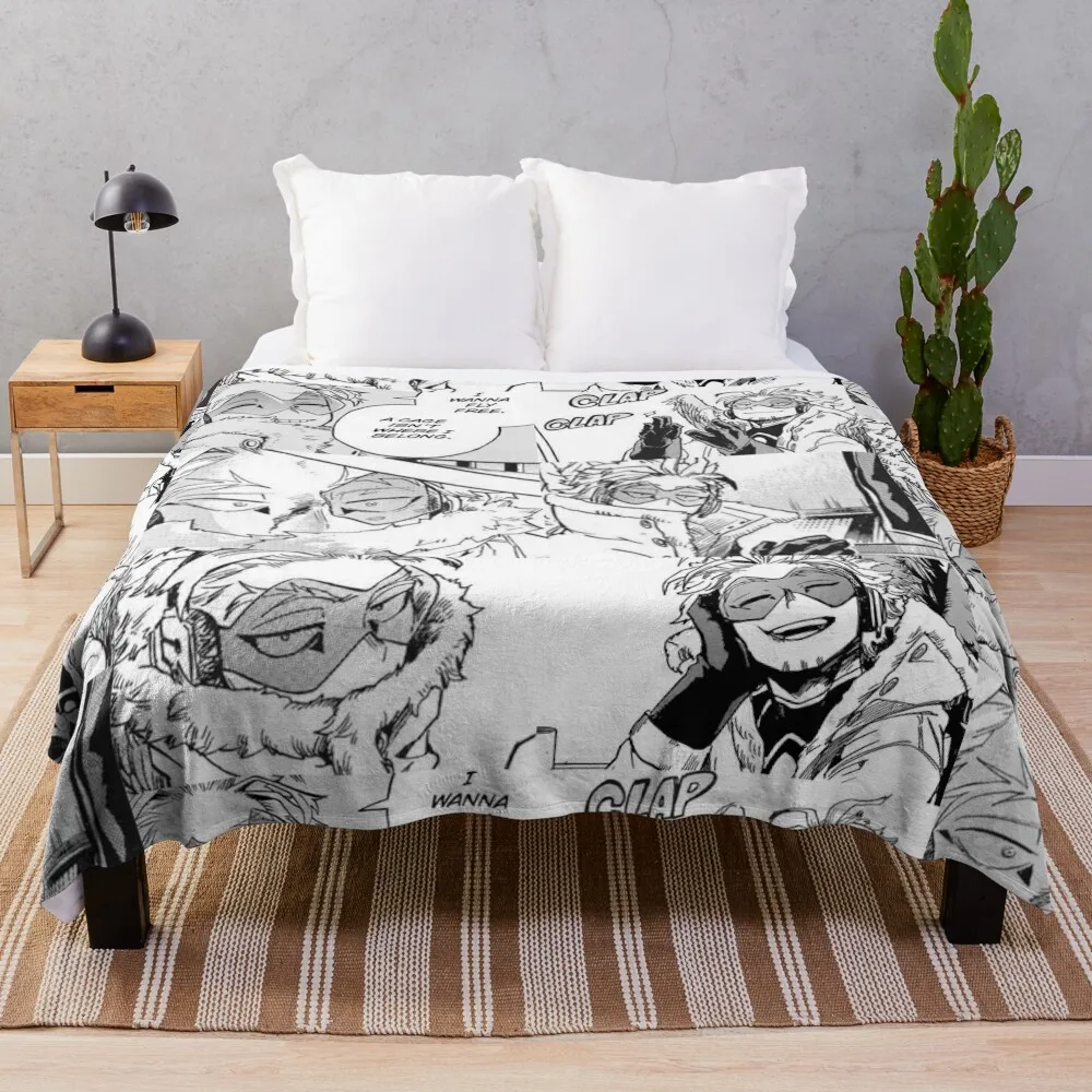 Hawks Manga Collage Throw Blanket Decorative Throw Blanket Dorm Room