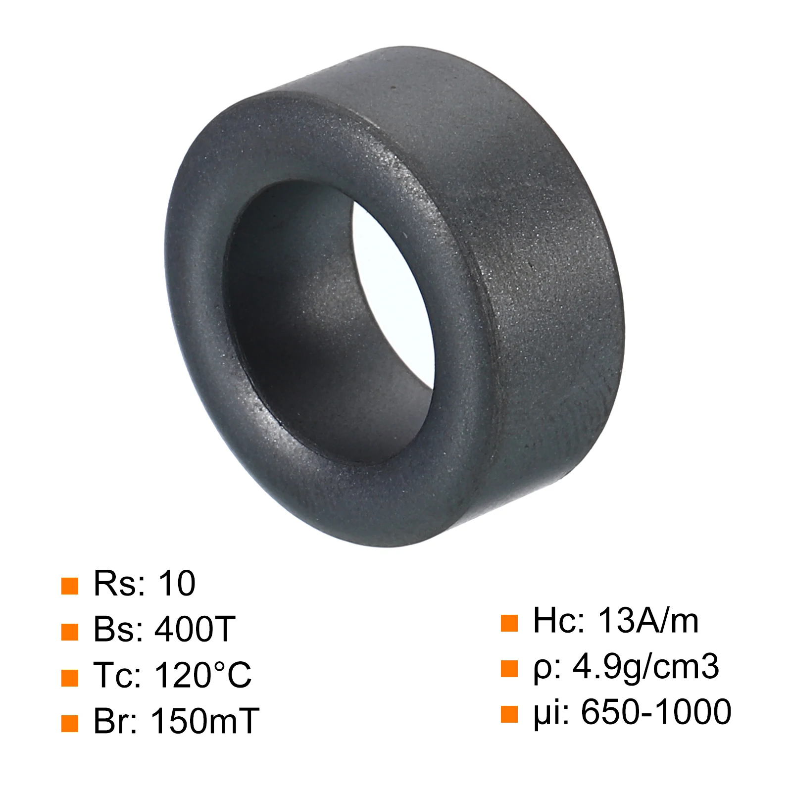 Description Picture 4 of item10Pcs 9.5-25mm OD Ferrite Toroid Core Transformer Inductor Coil Ring Black for EMI/RFI Filters Audio Transformers LED Lighting
