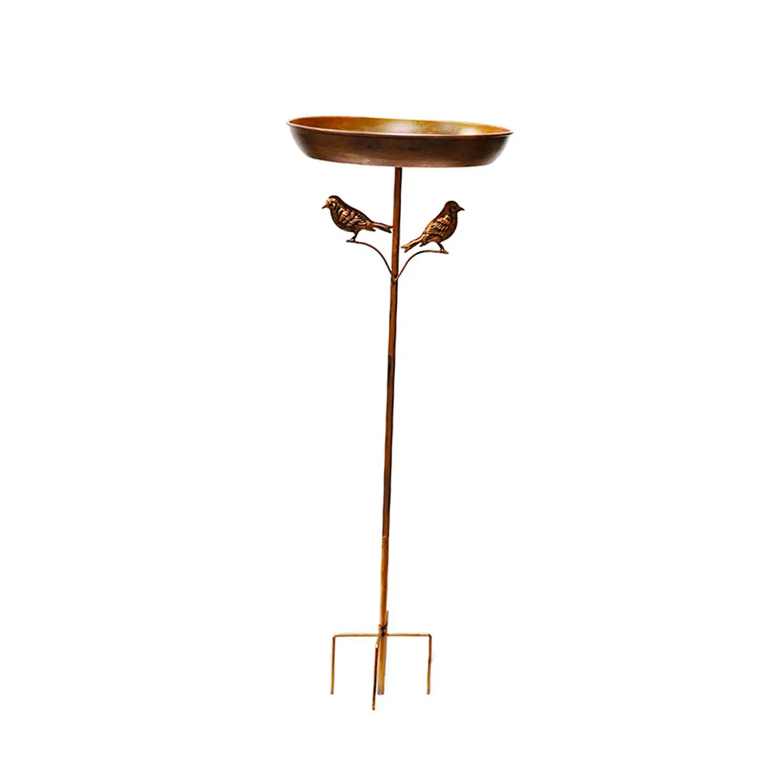 Bird Bath, Freestanding Birdbath Metal Decor Stand 5 Pronged Base Feeder Bowl Bird Feeder for Outdoors Patio Bird Bath, Freestanding Birdbath Metal Decor Stand 5 Pronged Base Feeder Bowl Bird Feeder for Outdoors Patio