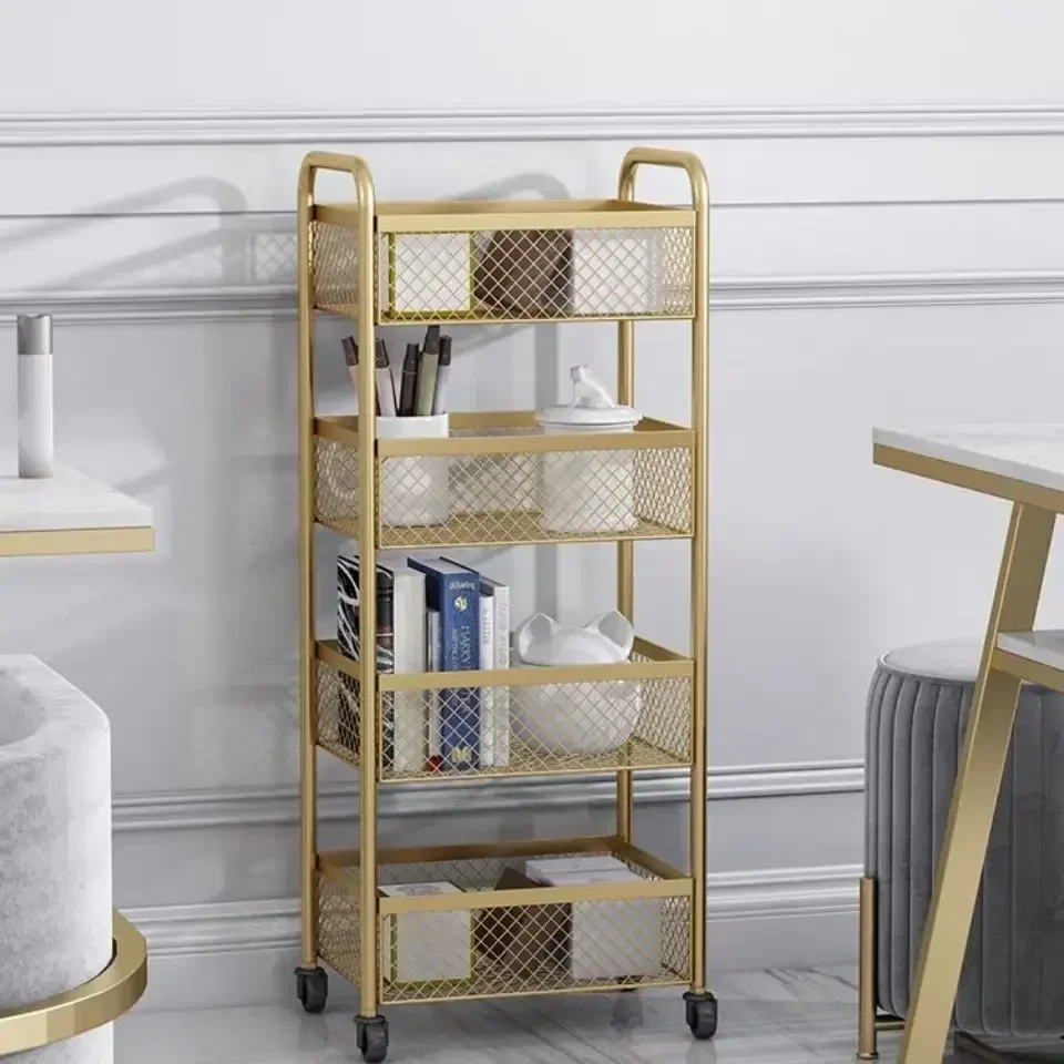 Salon Trolley Cart Utility Cart Barber Trolley Wheels Salon Furniture Auxiliary For Beauty For Hairdresser