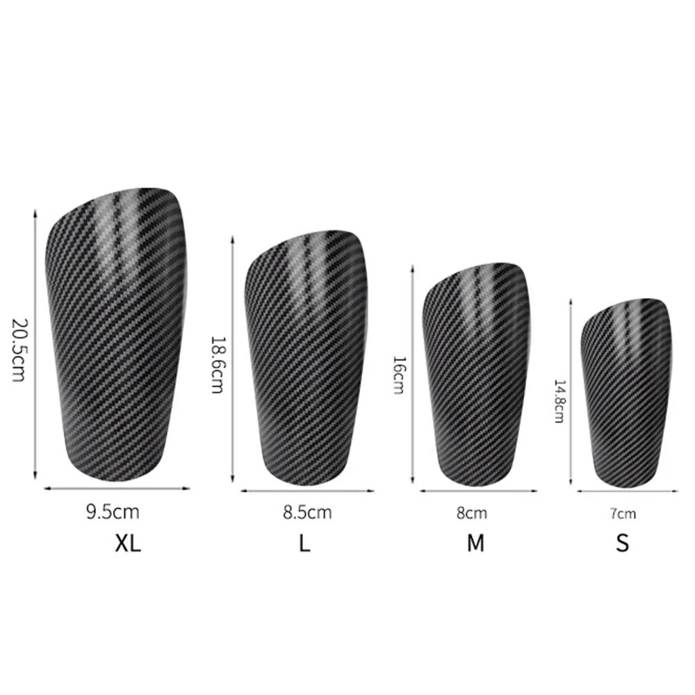 Ultralight Carbon Fiber Football Shin Holder Leg Guard Shin Pads Soccer Guards Plastic Strapless Breathable Pads