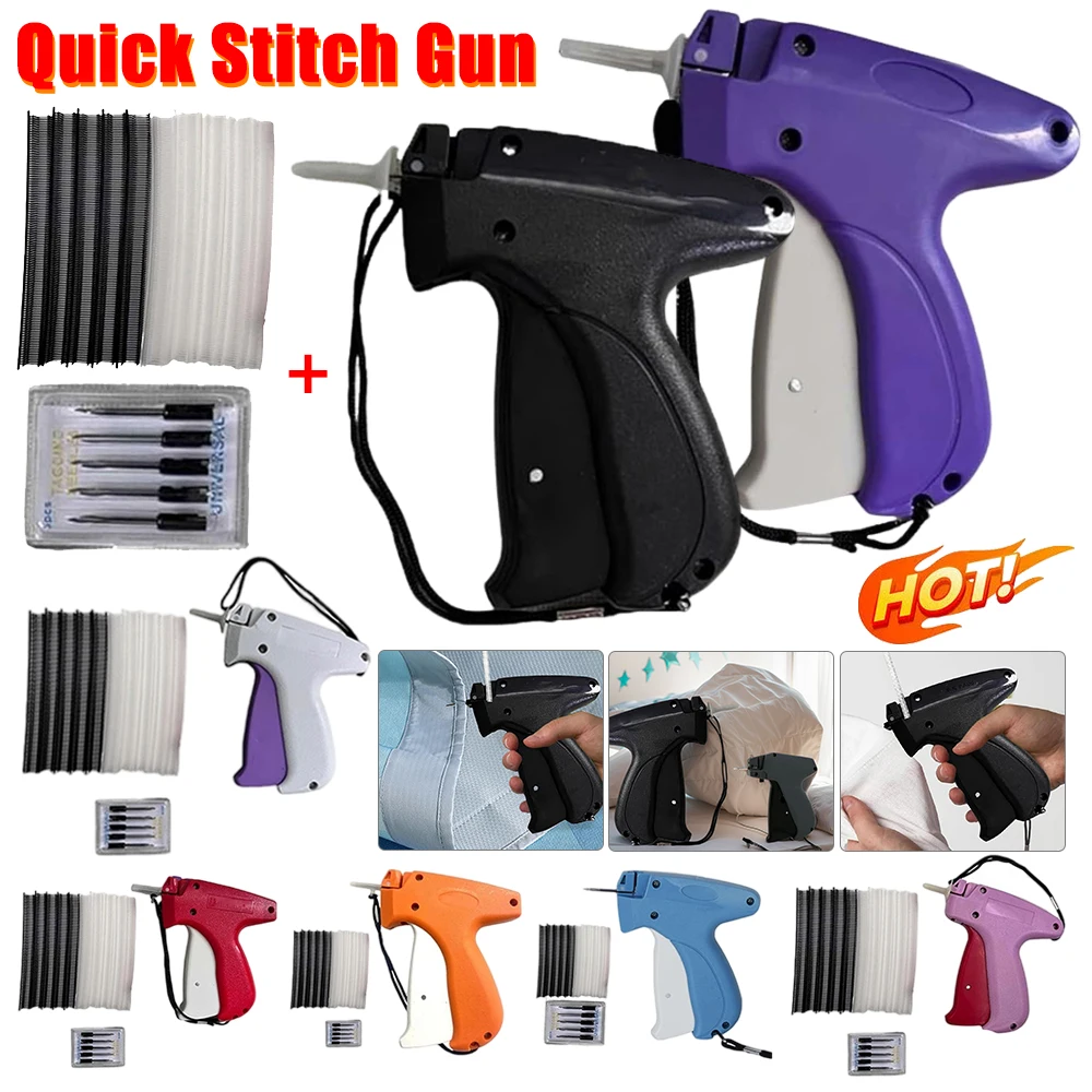 Clothing Fixer Micro Stitch Gun Fine Stitch Tagging Gun For Clothing Mini Stitch Gun Sewing Quilting Hemming Quick Stitch Gun