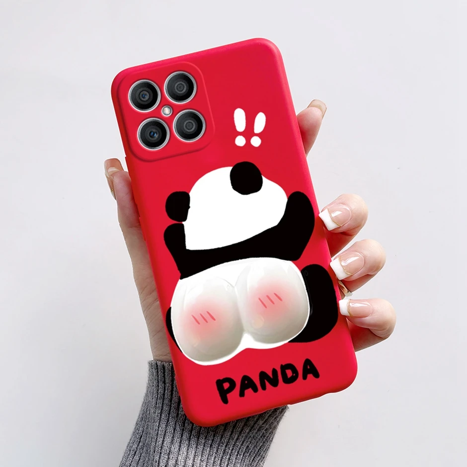 Exquisite Cartoon Painted Liquid Silicone Phone Case in Bumper Design