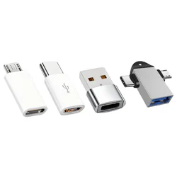 3 - in - 1 Multifunctional USB - C Charging Adapter (White4Pcs)