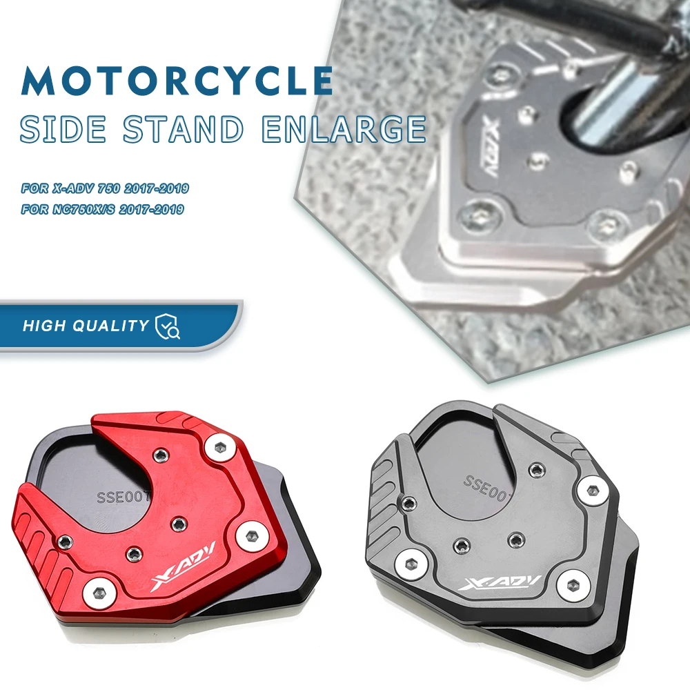 

For HONDA X ADV X-ADV 2017 2018 2019 XADV 750 Motorcycle accessories Side Stand Pad Plate Kickstand Enlarger Support Extension