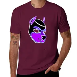 Custom Quick - Dry Purple Pup Graphic T - Shirt - Cute and Funny Design - S (Maroon)
