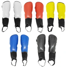 

Man Soccer Shin Guards 1 Pair PU Leg Protector For Adult Protective Gear Breathable Football Shin Pads Great Board 5 Colors