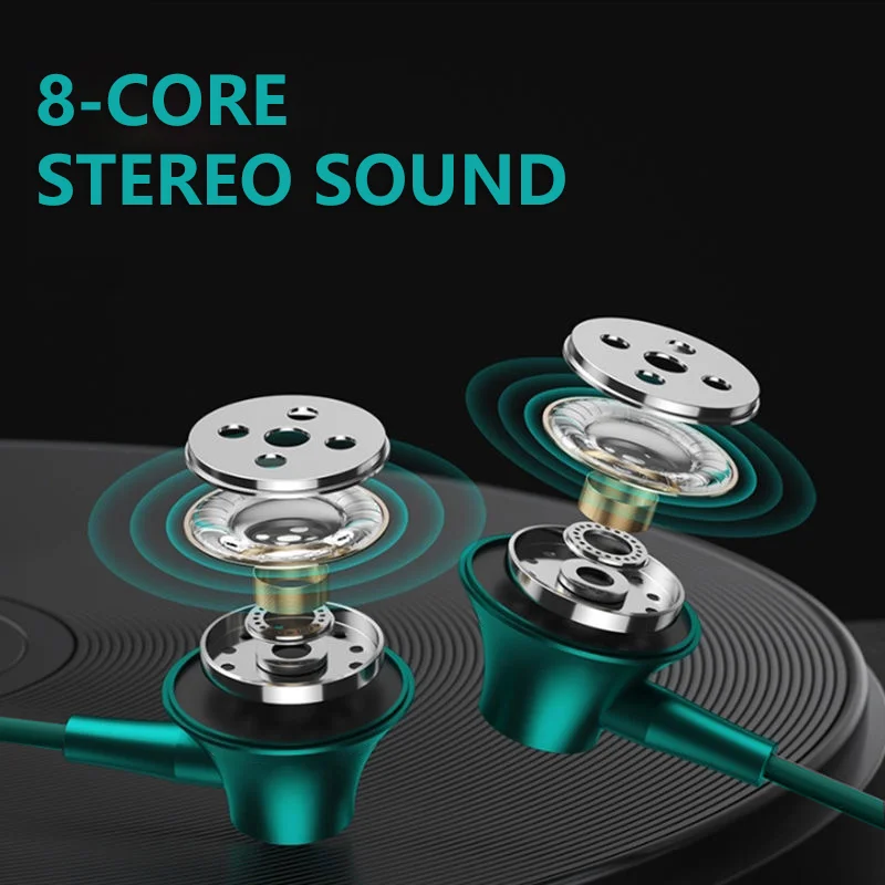Type-C In-Ear Wired Karaoke Headphones 3.5mm Stereo Music Earbud Handfree Headset Earphones with Mic 4