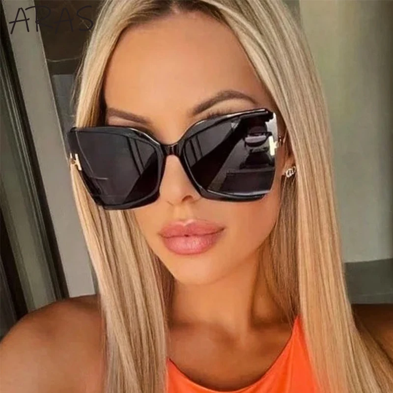 

Oversized Butterfly Sunglasses Women 2024 Luxury Brand Vintage Square Sun Glasses For Ladies Trends Cat Eye Eyewear Shades UV400