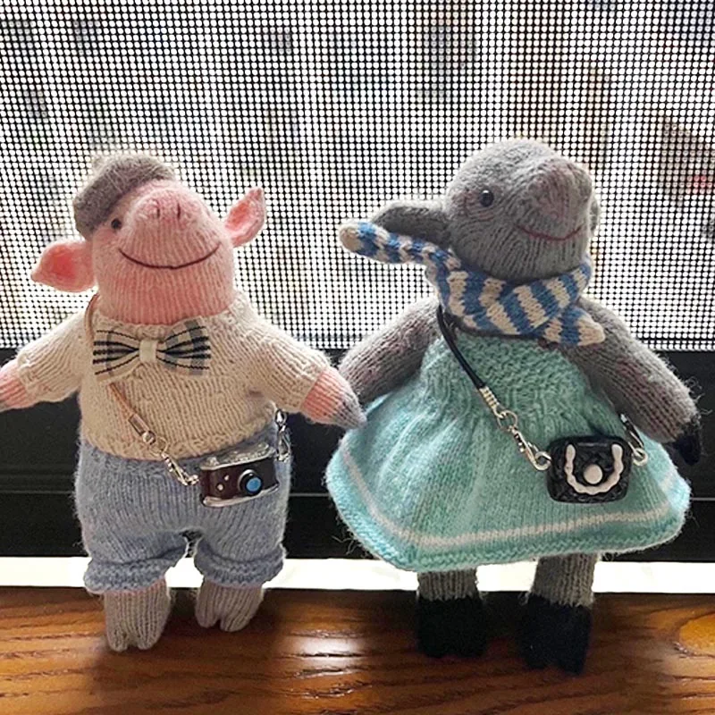 1ks domeček pro panenky miniaturní zrcadlovka retro fotoaparát módní taška pro panenky Labubu příslušenství dekorace domečku ozd