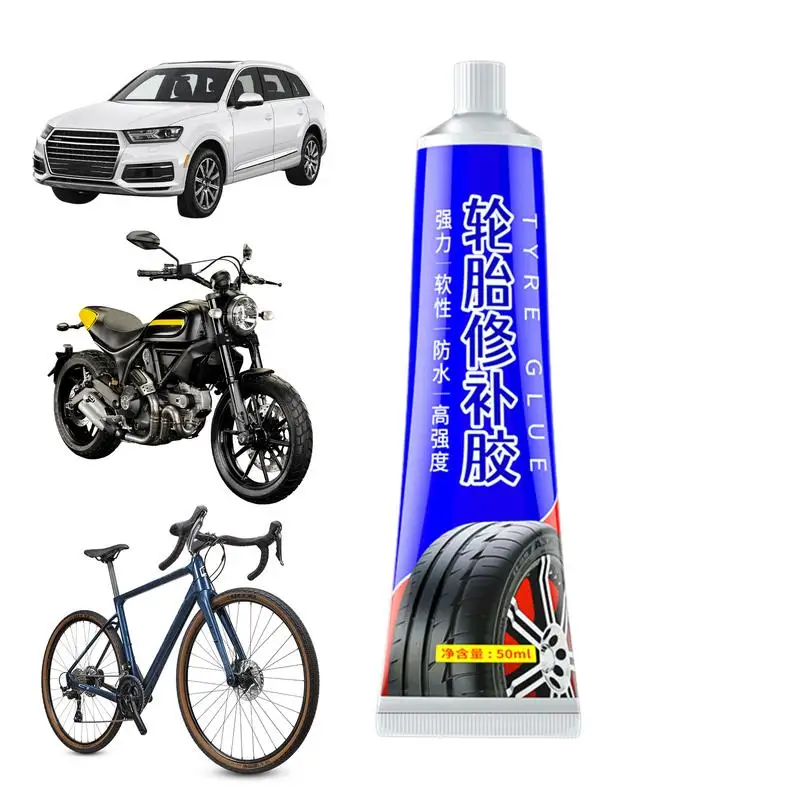 

50ml Car Tire Patch Plug Sidewall Repair Glue Seamless performance Effective Sidewall Repair Glue For Side Bond Restore And Save