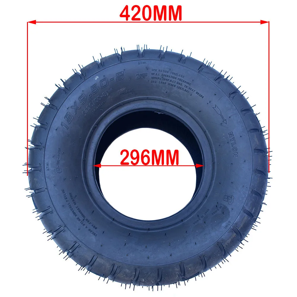 ATV tire rear 18x9.50-8 fit for four wheel vehcile motorcycle 50cc 70cc 110cc 125cc Small ATV 8'' Wheels tyre - Image 2