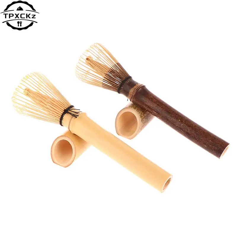 Matcha Whisk With Long Handle Matcha Powder Brush Tool Matcha Ceremony Accessory Japanese Style Handcurled Bamboo Tea Whisk