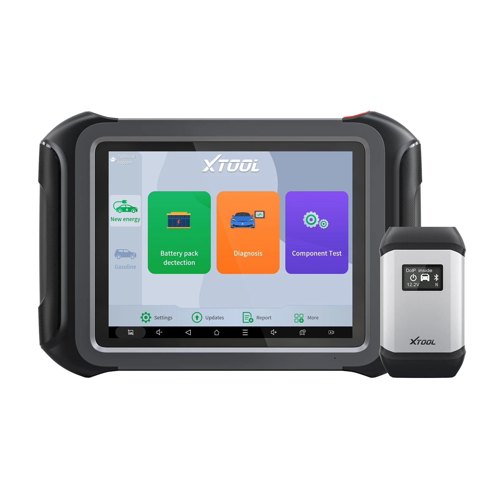 XTOOL D9EV EV 자동차 배터리 팩 분석 자동차 진단 기계 양방향 42+ ECU 코딩 재설정 2년 보증