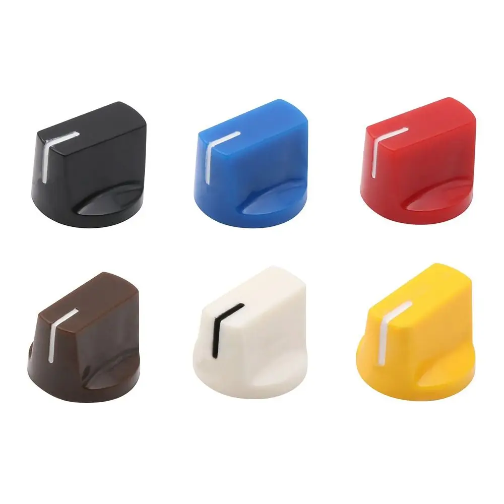 Guitar Accessories Flet Head Guitar Pedal Knob Multi Color Pointer Knob button Electric Guitar Pot Potentiometer Kno