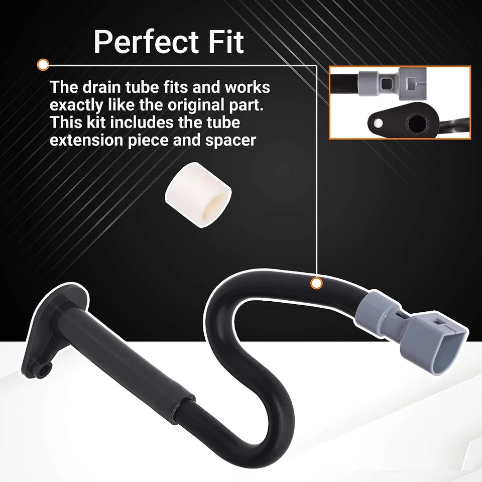 Refrigerator Drain Tube Replacement - Compatible With Whirlpool, Kenmore, Amana Fridge Models W10619951