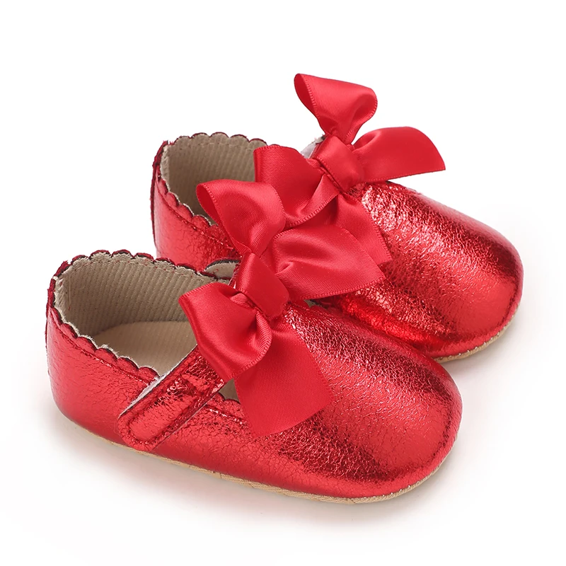 Baby Girl Bow Shoes Summer Soft Sole Princess Skirt Anti Slip First Step Walking 0-18M for baby girl shoes