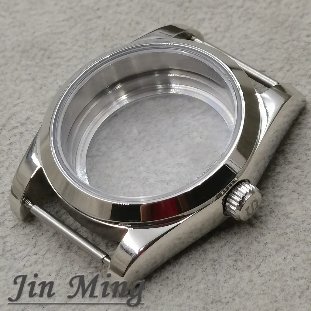 Premium Men's Watch Case with Sapphire Glass and Strap Parts, 36mm/40mm S Crown
