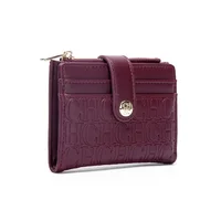 CH – sac pour cartes de visite au Design rétro, marque de luxe, bouton de mode, portefeuille pliant classique, sac carré Compact et léger pour femmes 4