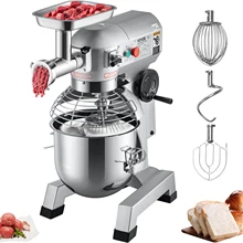 VEVOR 20Qt Commercial Electric Stand Food Mixer 1100W Professional Kitchen Dough Mixer Bread Pastry Kneading Whipping Machine