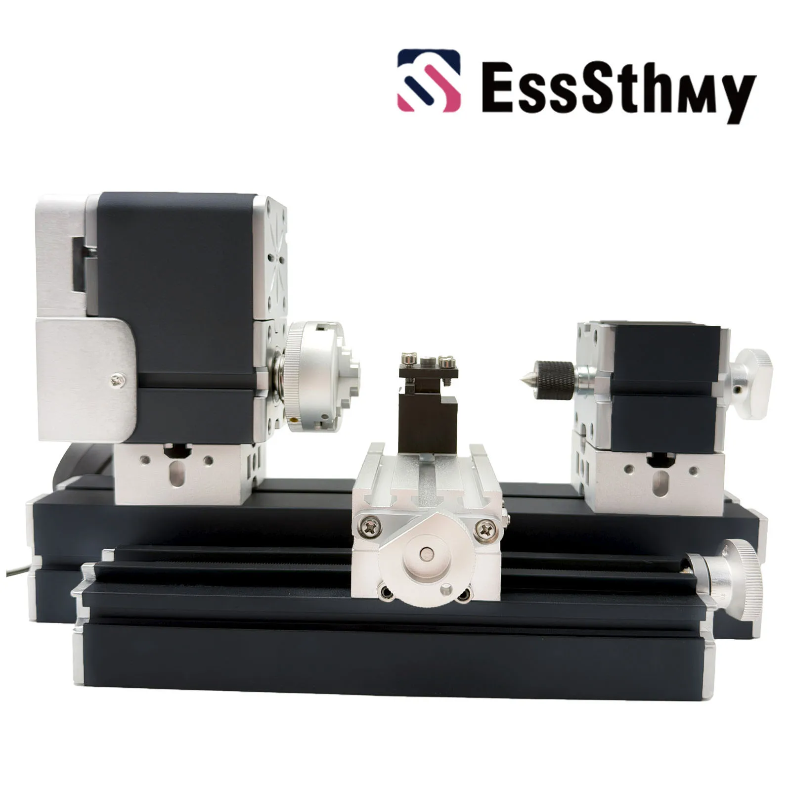 EssSthmy 60 واط 12000 دورة في الدقيقة مخرطة معدنية صغيرة أداة صياغة الخشب والمعادن الناعمة ، النجارة لتقوم بها بنفسك الحرفية/ورش العمل/نماذج التدريس