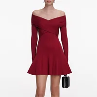 2026 Summer Women's Strapless Dress, Knitted Bodice, Sexy Women's Bodycon Dress, Y2K New Fashion Party Mini Dress bra