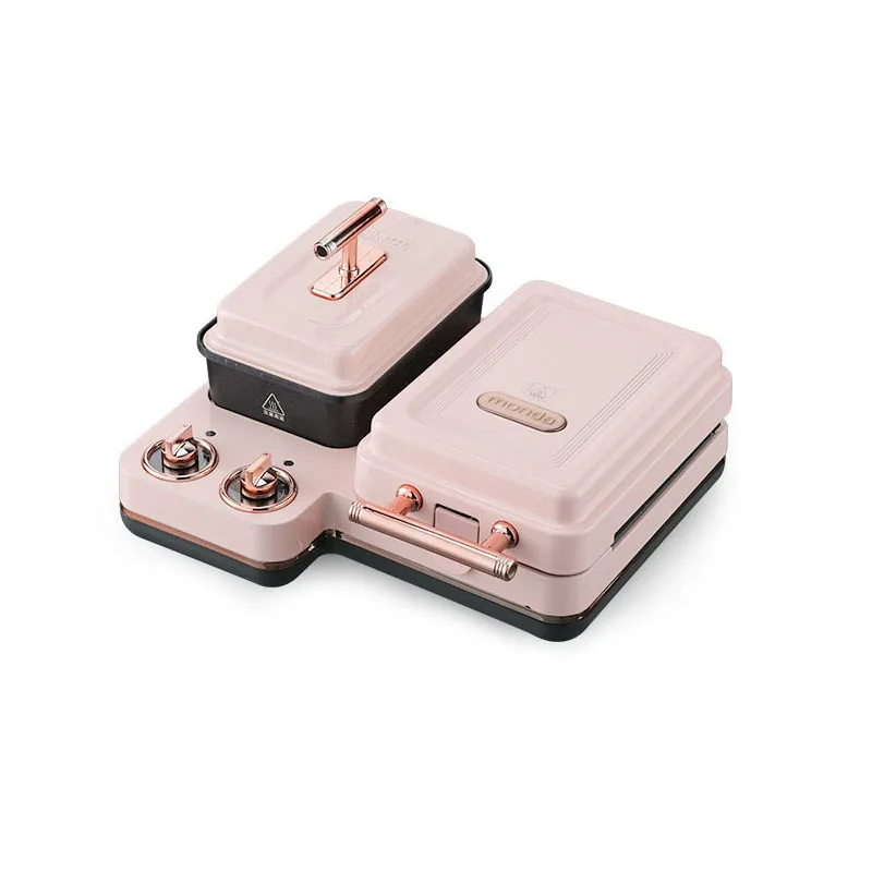 

Popular 220V 650W Breakfast Maker Bread Sandwich Waffle Egg Cooking Machine for Kitchen Dropshipping