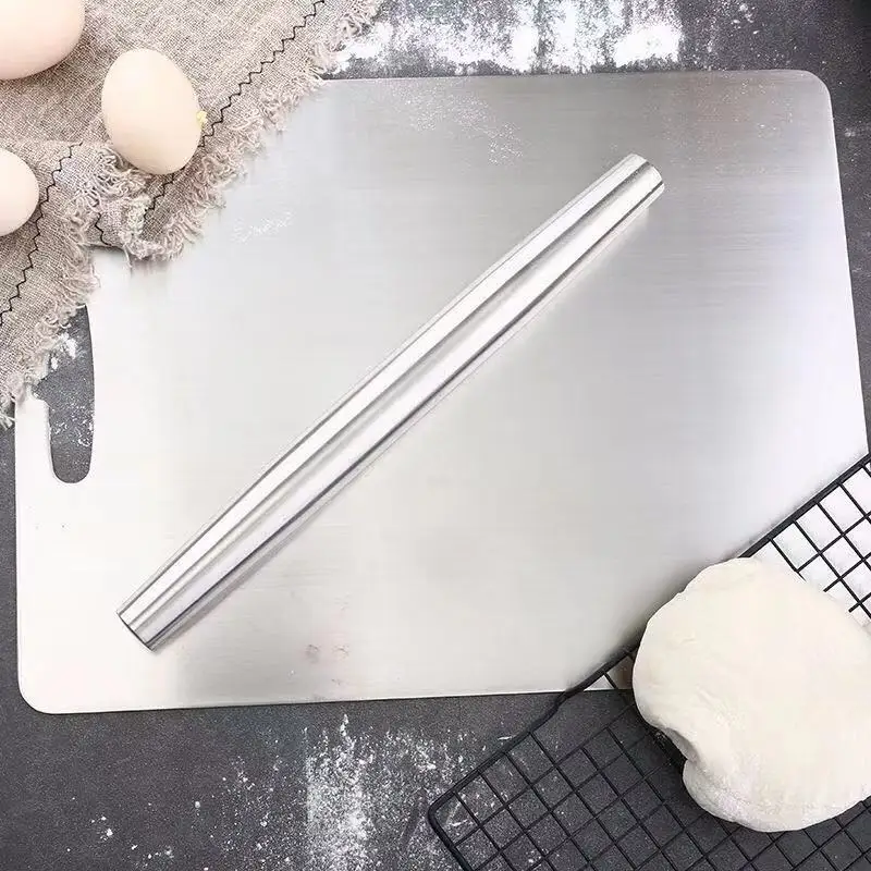 Rolling pin Stainless Steel Moisture Proof Drop Resistant Kitchen Baking Tools Household Non-Deformable Flour Crust Press