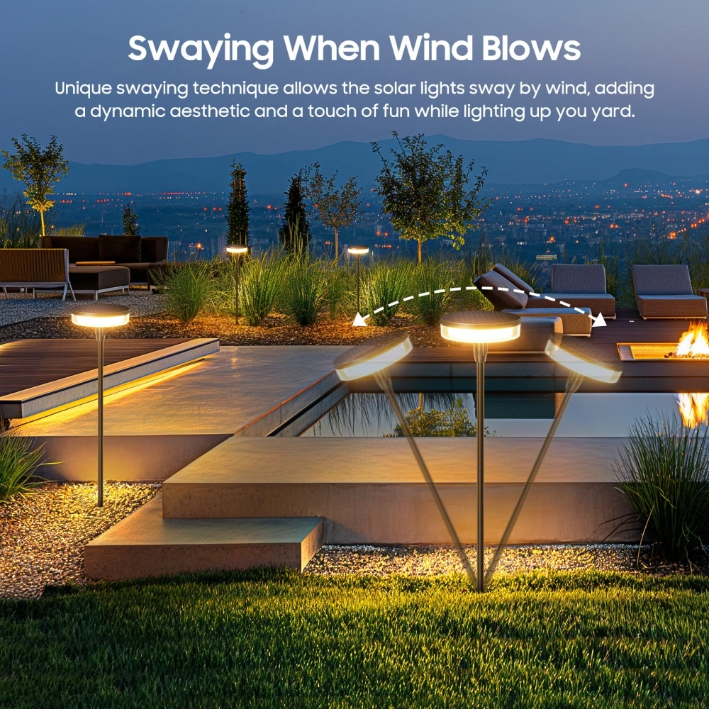 Enchanting Swaying Solar Garden Pathway Lights
