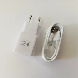 Samsung 15W Fast Charger with USB Type C Cable - White - EU With Cable
