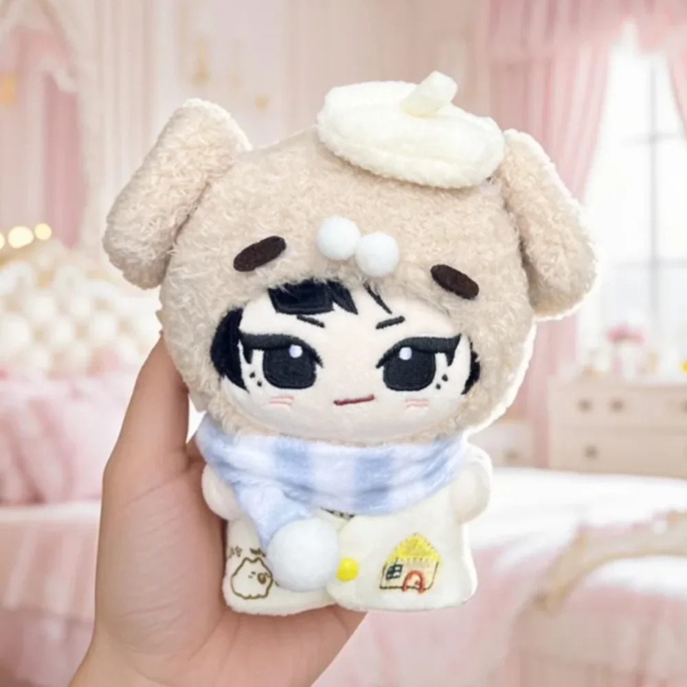 Puppy Hat 10cm Cotton Doll Clothes Dog Set Scarf Doll Clothes Outfit Lovely Strap Dress Doll Clothes Set Doll Accessories