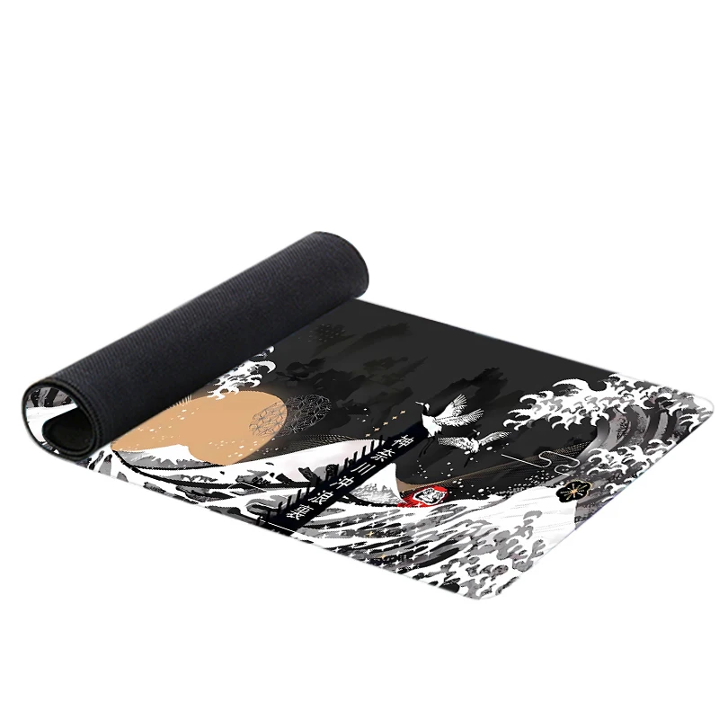 Grande Onda de Kanagawa Grande Gaming Mouse Pad Gamer Mousepad Borracha xl Arte Computacional Teclado Laptop Tapete de Mesa Japão a - Imagem 4
